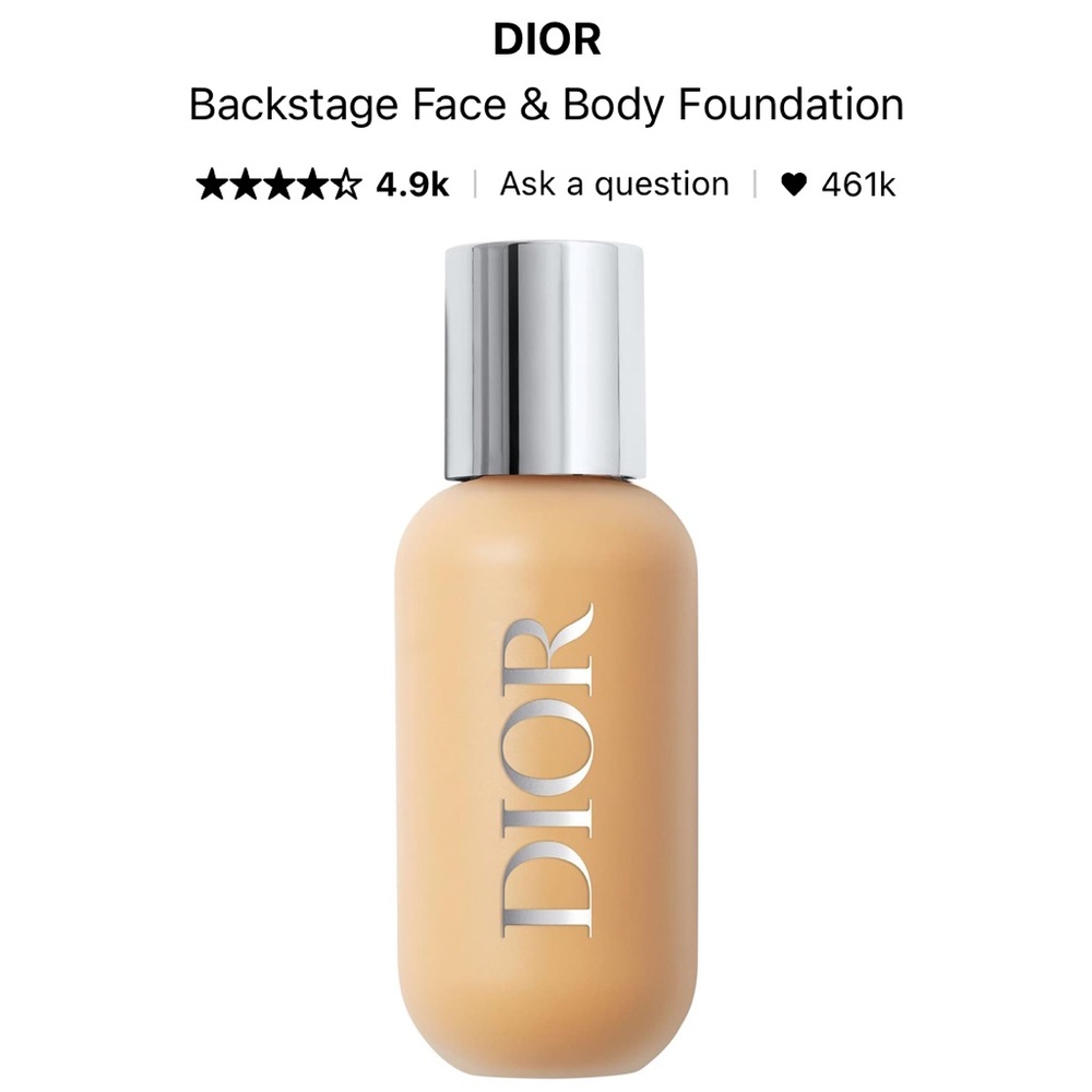 DIOR brand new foundation
